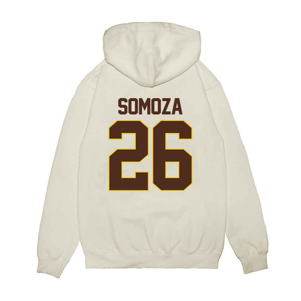 Western Michigan - NCAA Men's Ice Hockey : Ean Somoza - Premium Hooded Sweatshirt-1
