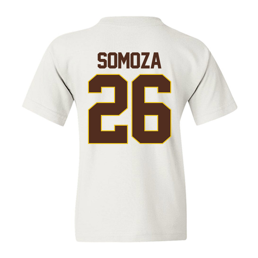 Western Michigan - NCAA Men's Ice Hockey : Ean Somoza - Youth T-Shirt-1