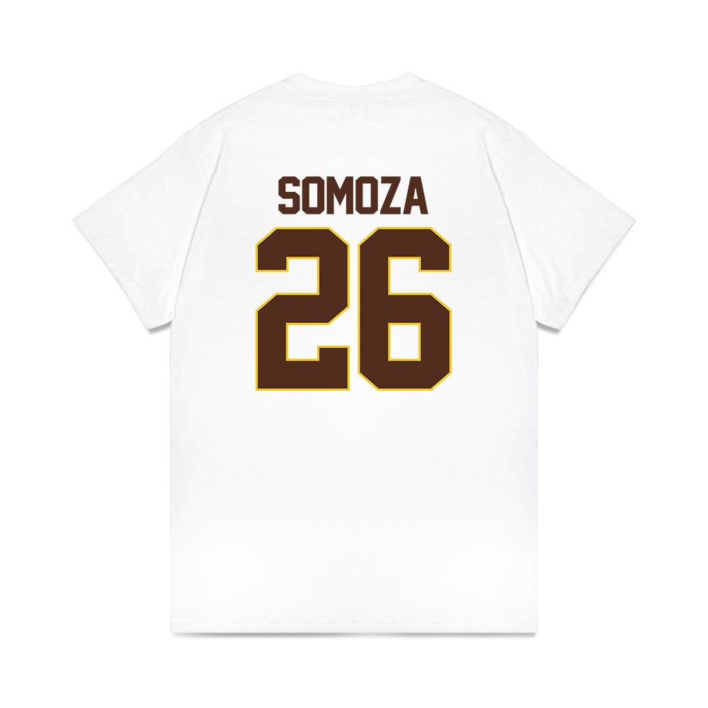 Western Michigan - NCAA Men's Ice Hockey : Ean Somoza - Premium T-Shirt-1