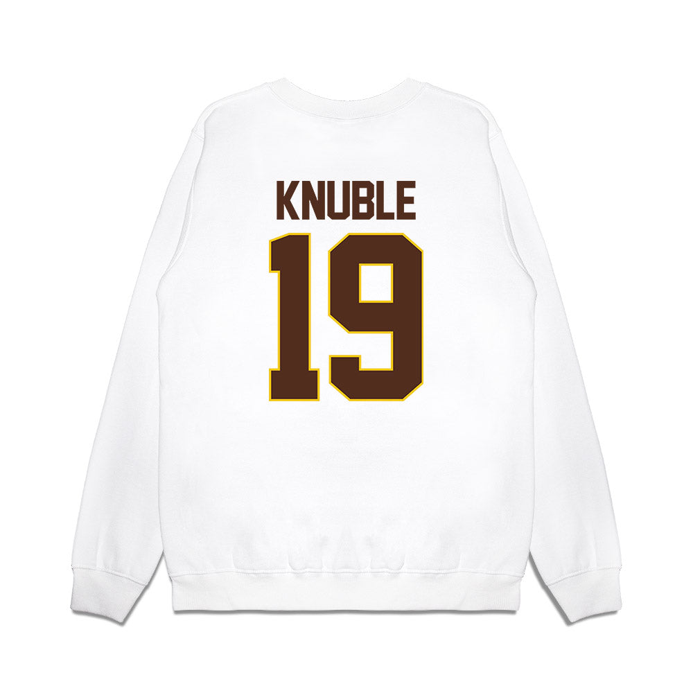 Western Michigan - NCAA Men's Ice Hockey : Cam Knuble - Premium Crewneck Sweatshirt-1