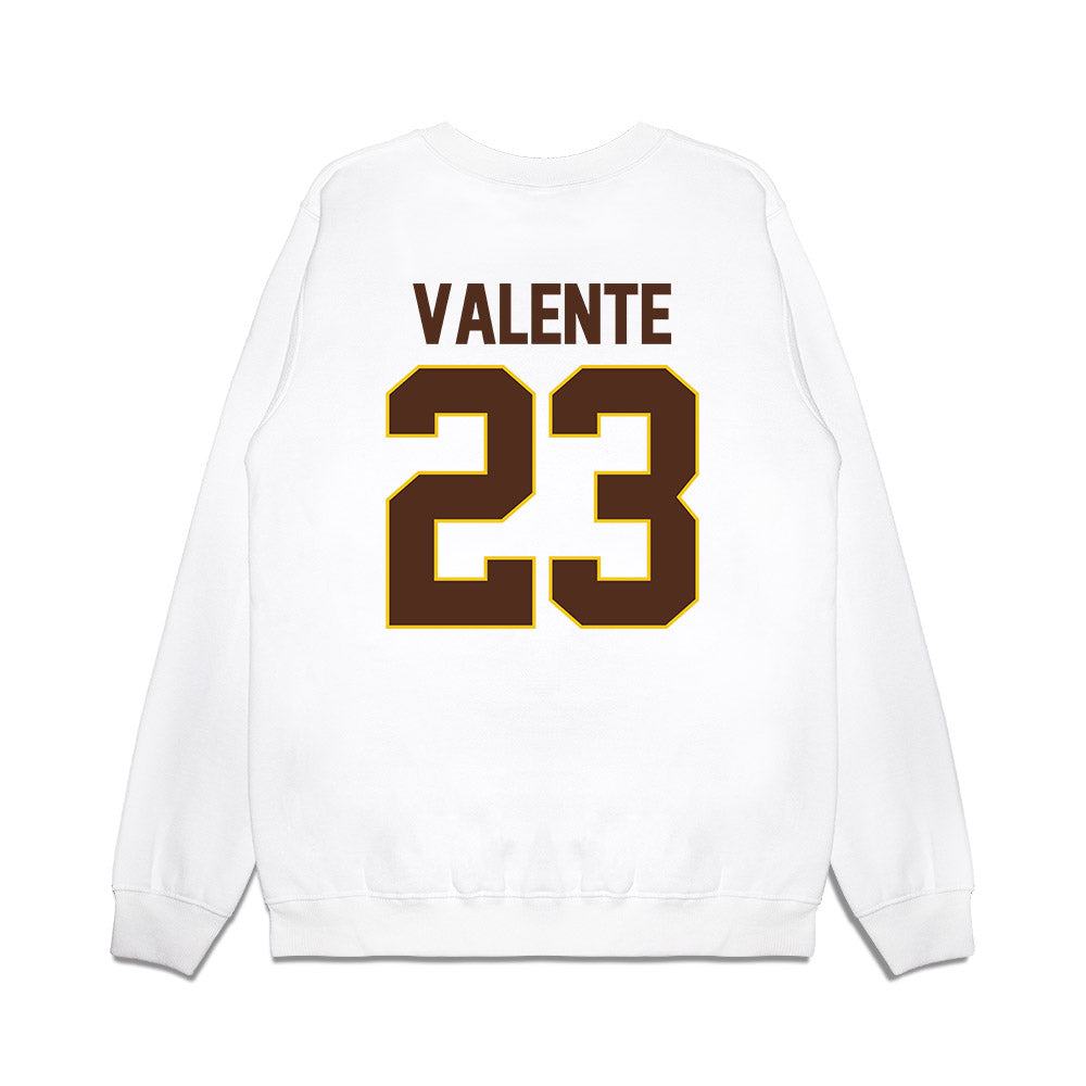Western Michigan - NCAA Men's Ice Hockey : Liam Valente - Premium Crewneck Sweatshirt-1