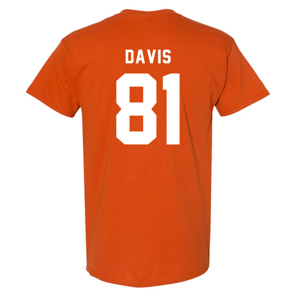 Texas - NCAA Football : Juan Davis - Classic Shersey T-Shirt-1