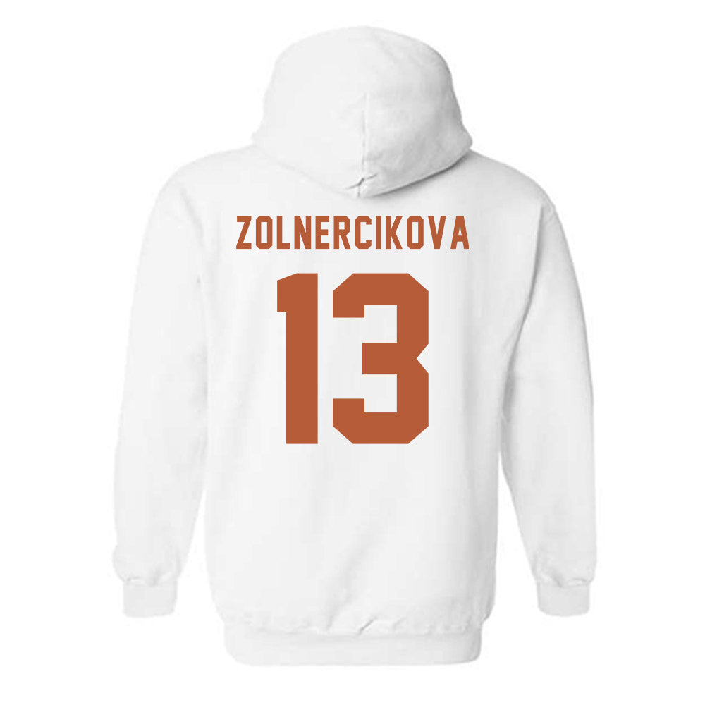Texas - NCAA Beach Volleyball : Karin Zolnercikova - Classic Shersey Hooded Sweatshirt-1
