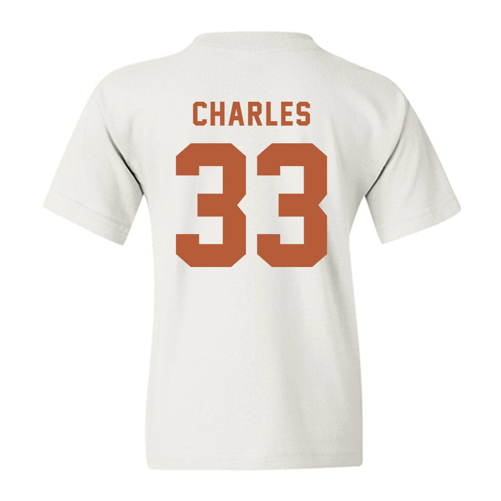 Texas - NCAA Football : Myron Charles - Classic Shersey Youth T-Shirt-1