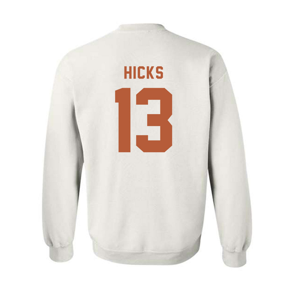 Texas - NCAA Football : Zelus Hicks - Classic Shersey Crewneck Sweatshirt-1