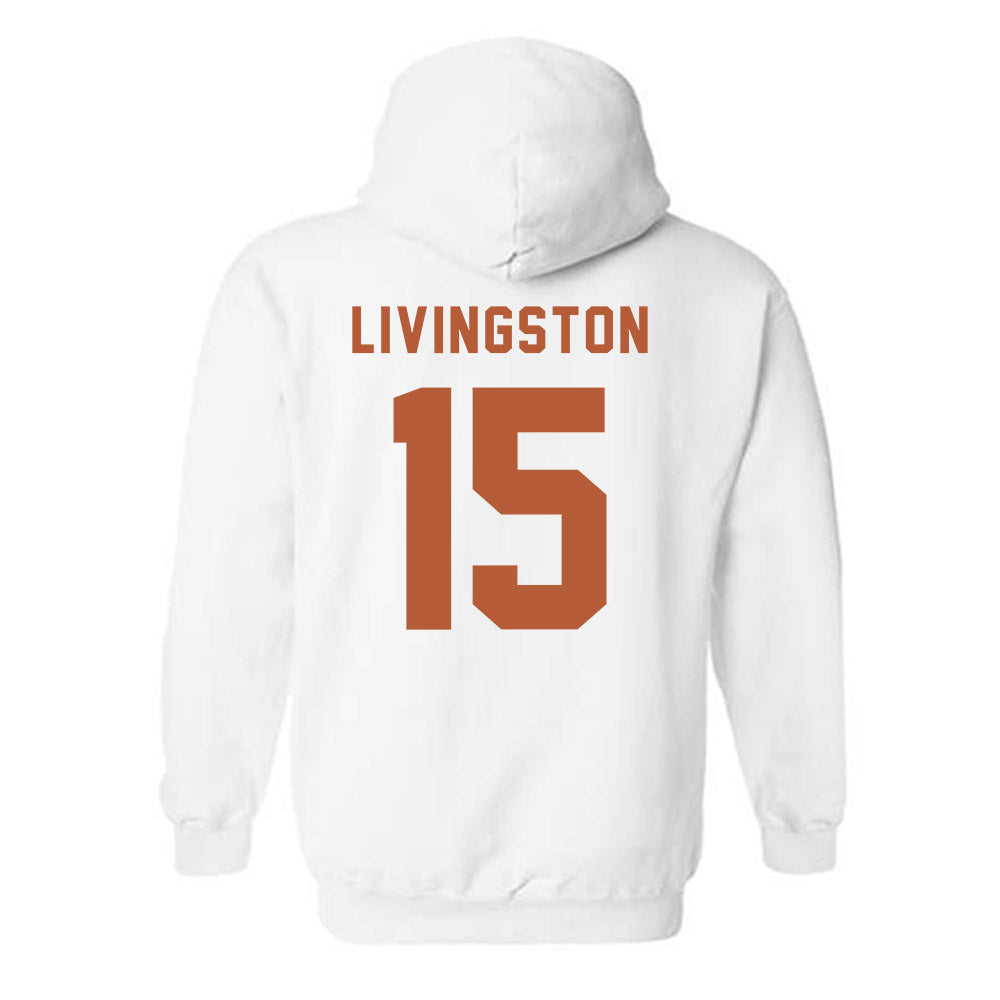 Texas - NCAA Baseball : Josh Livingston - Classic Shersey Hooded Sweatshirt-3