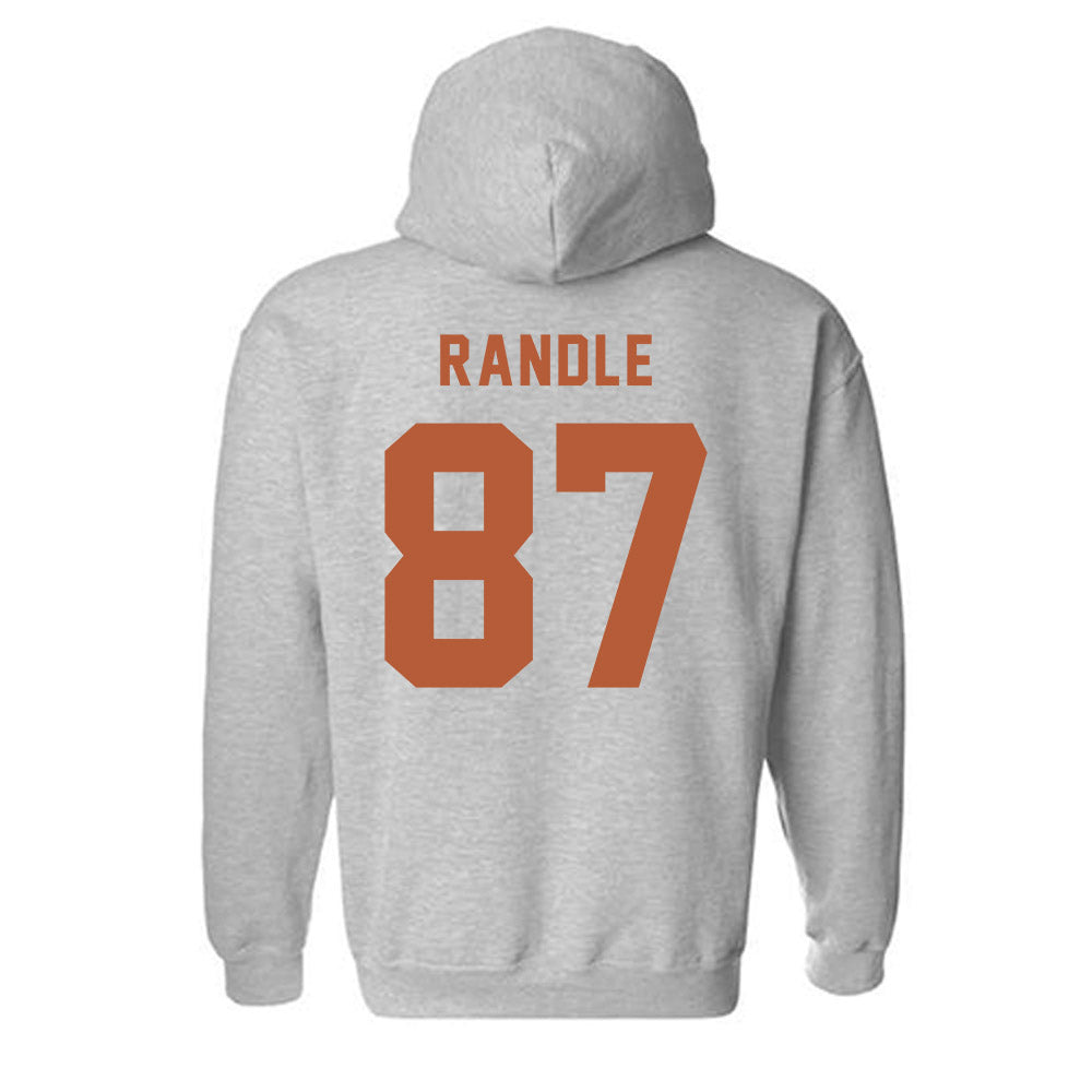 Texas - NCAA Football : Will Randle - Classic Shersey Hooded Sweatshirt-1