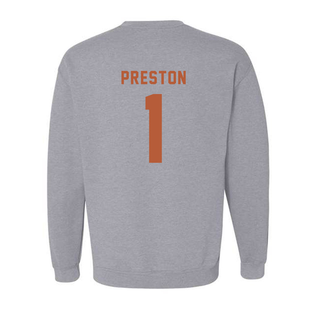 Texas - NCAA Women's Basketball : Bryanna Preston - Classic Shersey Crewneck Sweatshirt-1