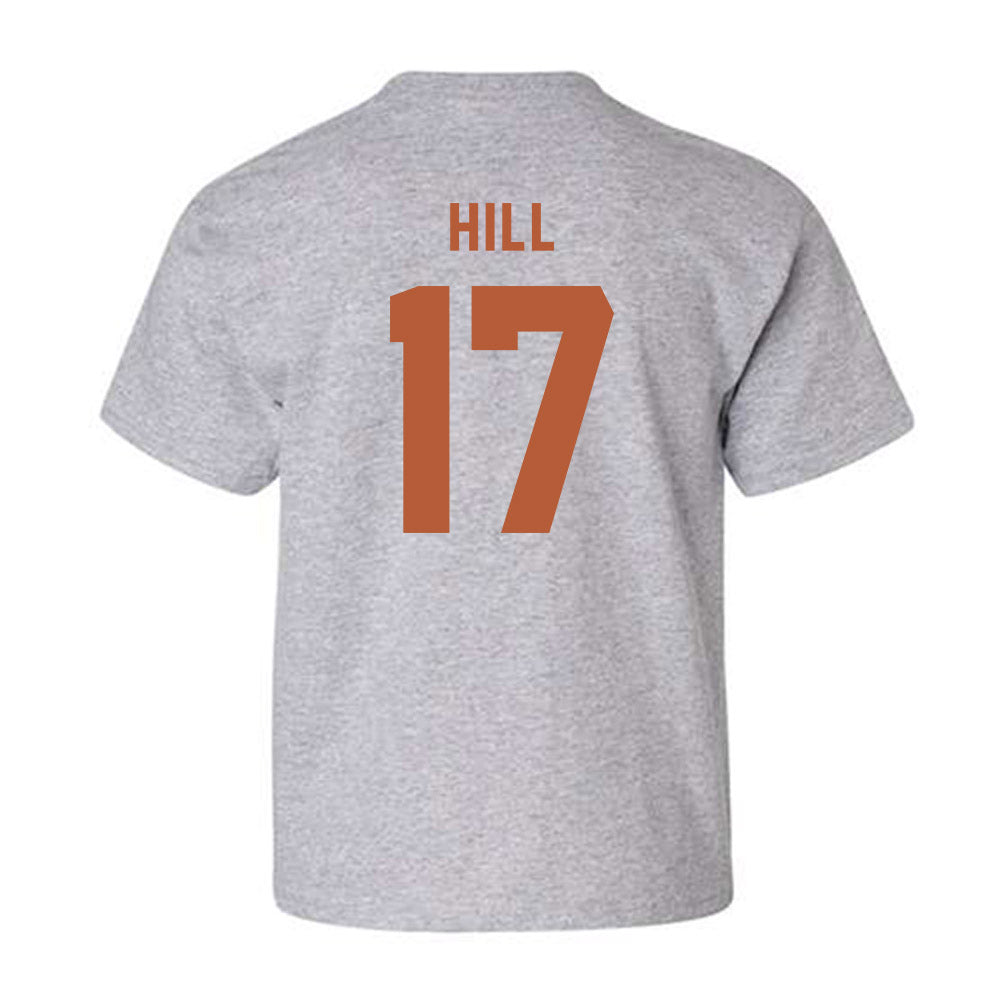 Texas - NCAA Baseball : Will Hill - Classic Shersey Youth T-Shirt-1