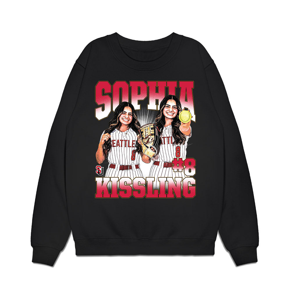 Seattle - NCAA Softball : Sophia Kissling - Collage Premium Crewneck Sweatshirt-0
