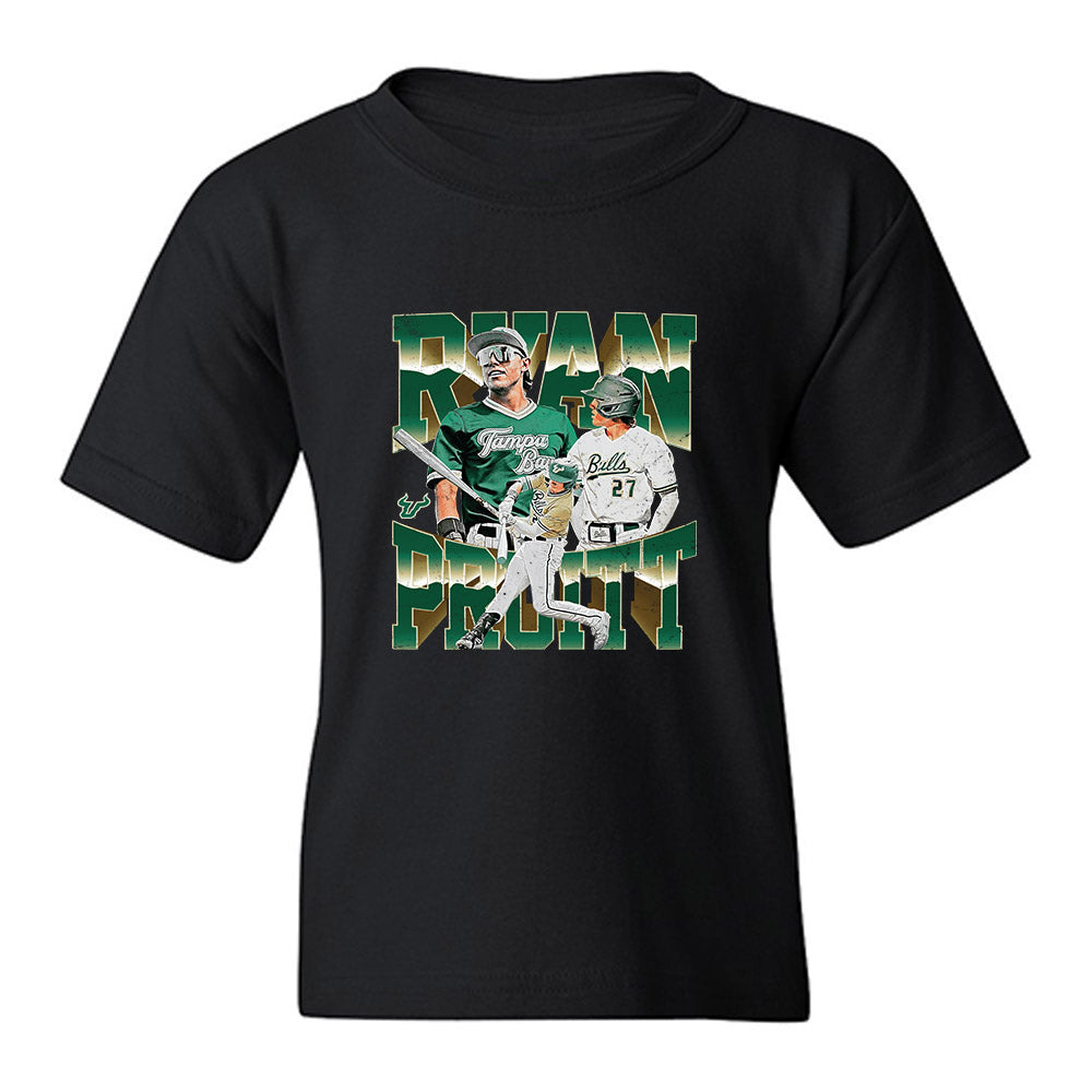 USF - NCAA Baseball : Ryan Pruitt - Collage Youth T-Shirt-0