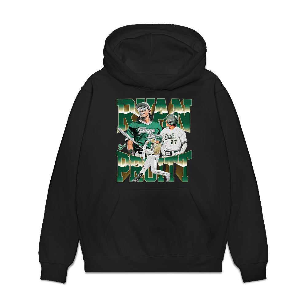 USF - NCAA Baseball : Ryan Pruitt - Collage Premium Hooded Sweatshirt-0
