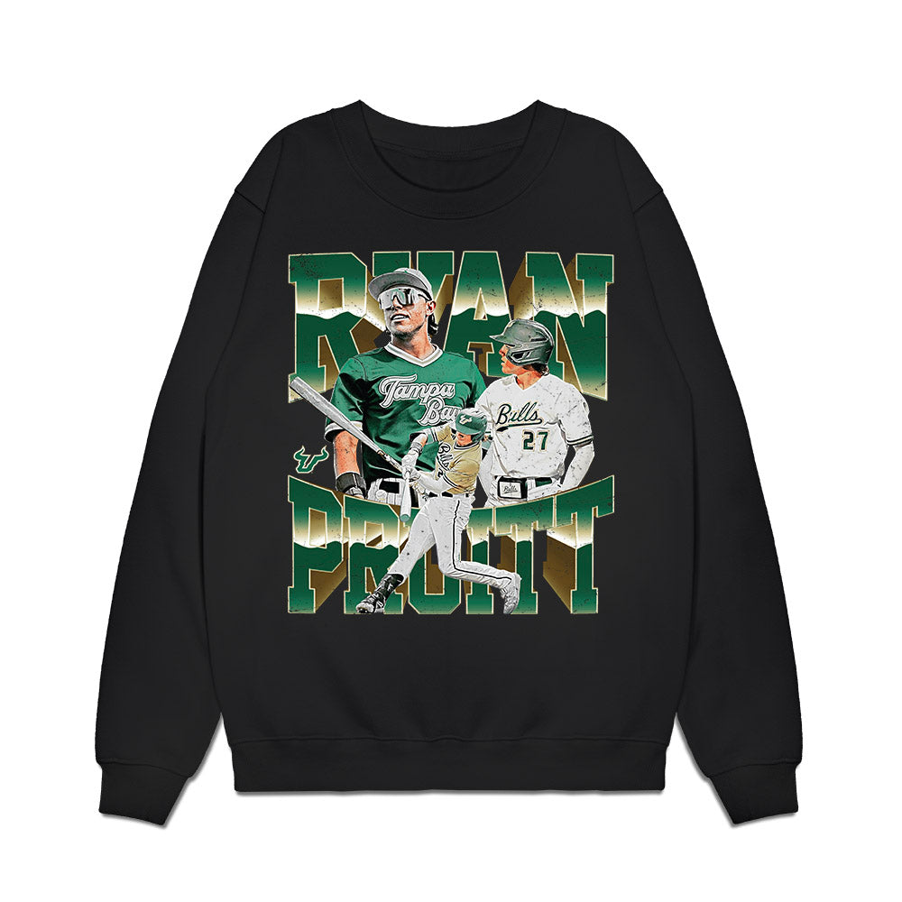 USF - NCAA Baseball : Ryan Pruitt - Collage Premium Crewneck Sweatshirt-0