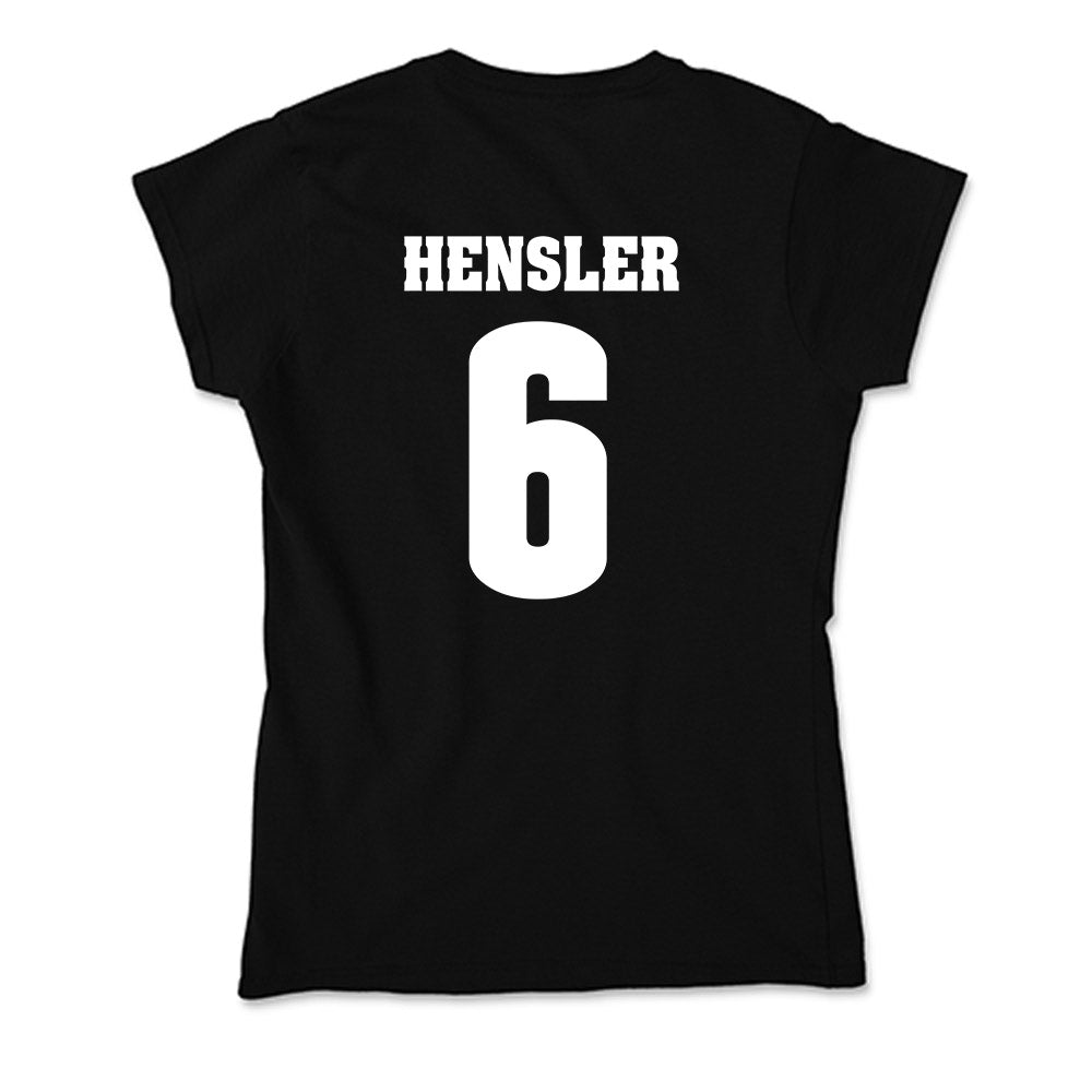 Wisconsin - NCAA Men's Ice Hockey : Logan Hensler - Classic Shersey Soft Style Women’s T-Shirt-1