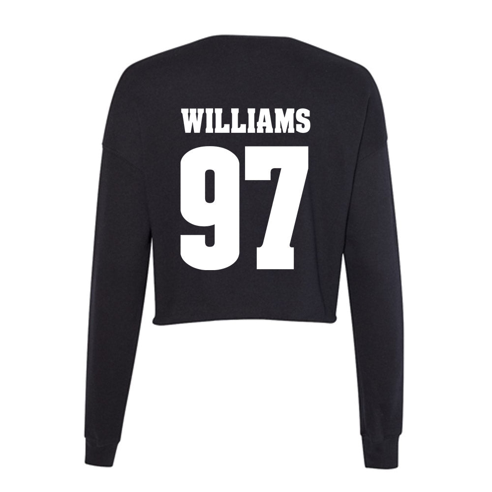 Wisconsin - NCAA Football : jaylen williams - Classic Shersey Women's Cropped Crew Fleece-1