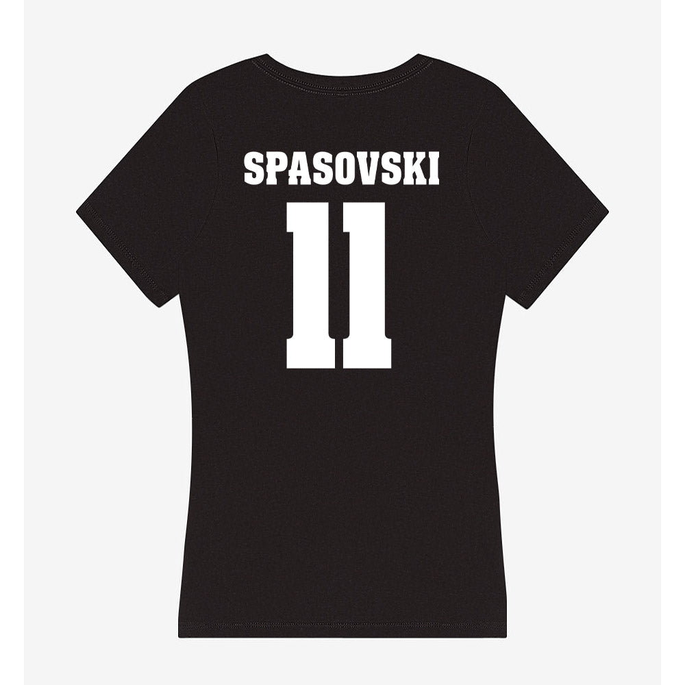 Wisconsin - NCAA Women's Basketball : Jovana Spasovski - Classic Shersey Women's V-Neck T-Shirt-1