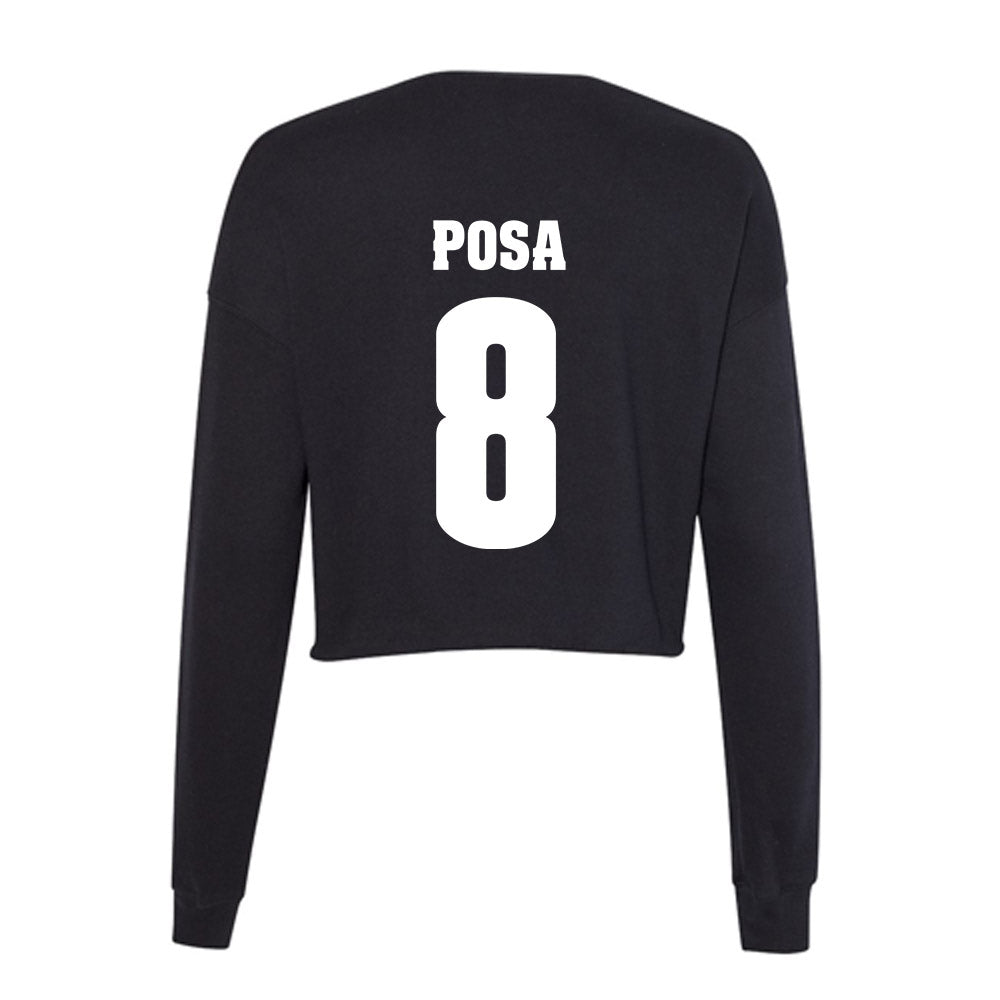 Wisconsin - NCAA Football : Mason Posa - Classic Shersey Women's Cropped Crew Fleece-1