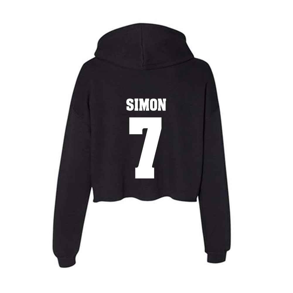 Wisconsin - NCAA Women's Volleyball : Kristen Simon - Classic Shersey Women's Crop Fleece Hoodie-1