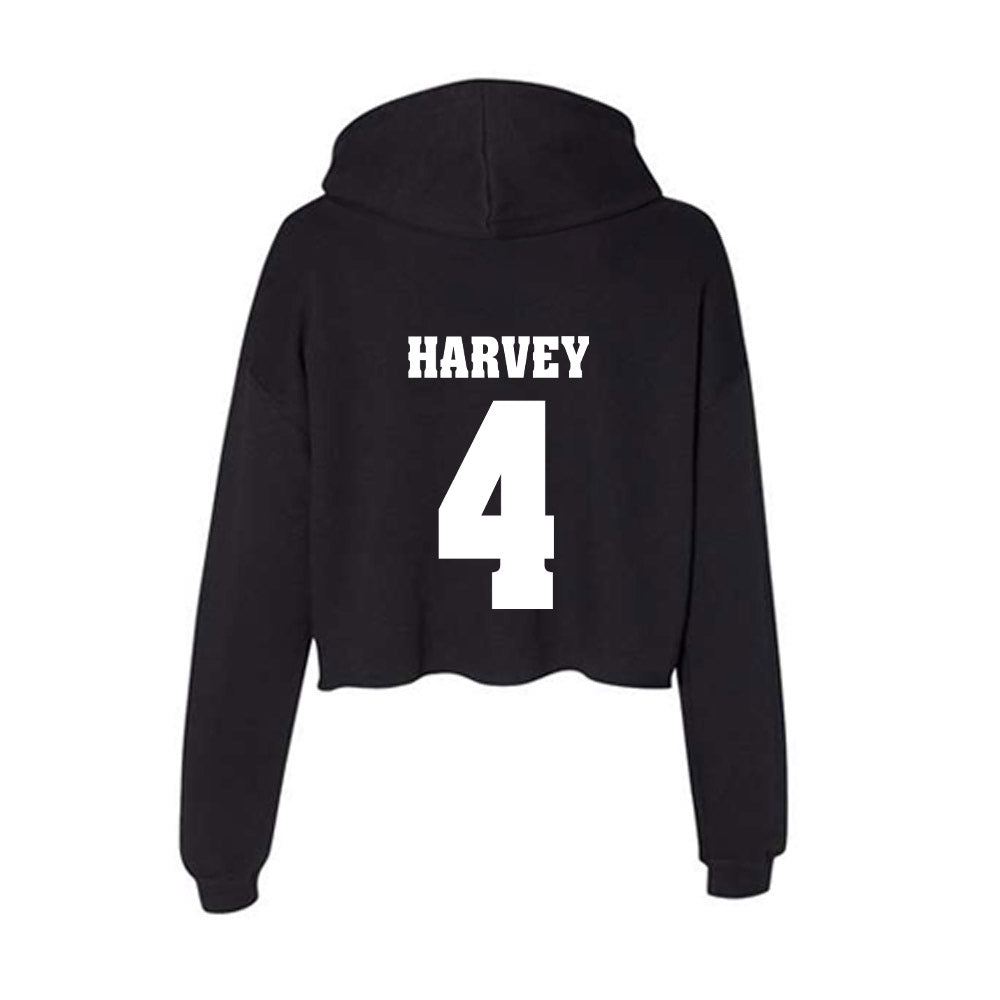 Wisconsin - NCAA Women's Ice Hockey : Caroline Harvey - Classic Shersey Women's Crop Fleece Hoodie-1