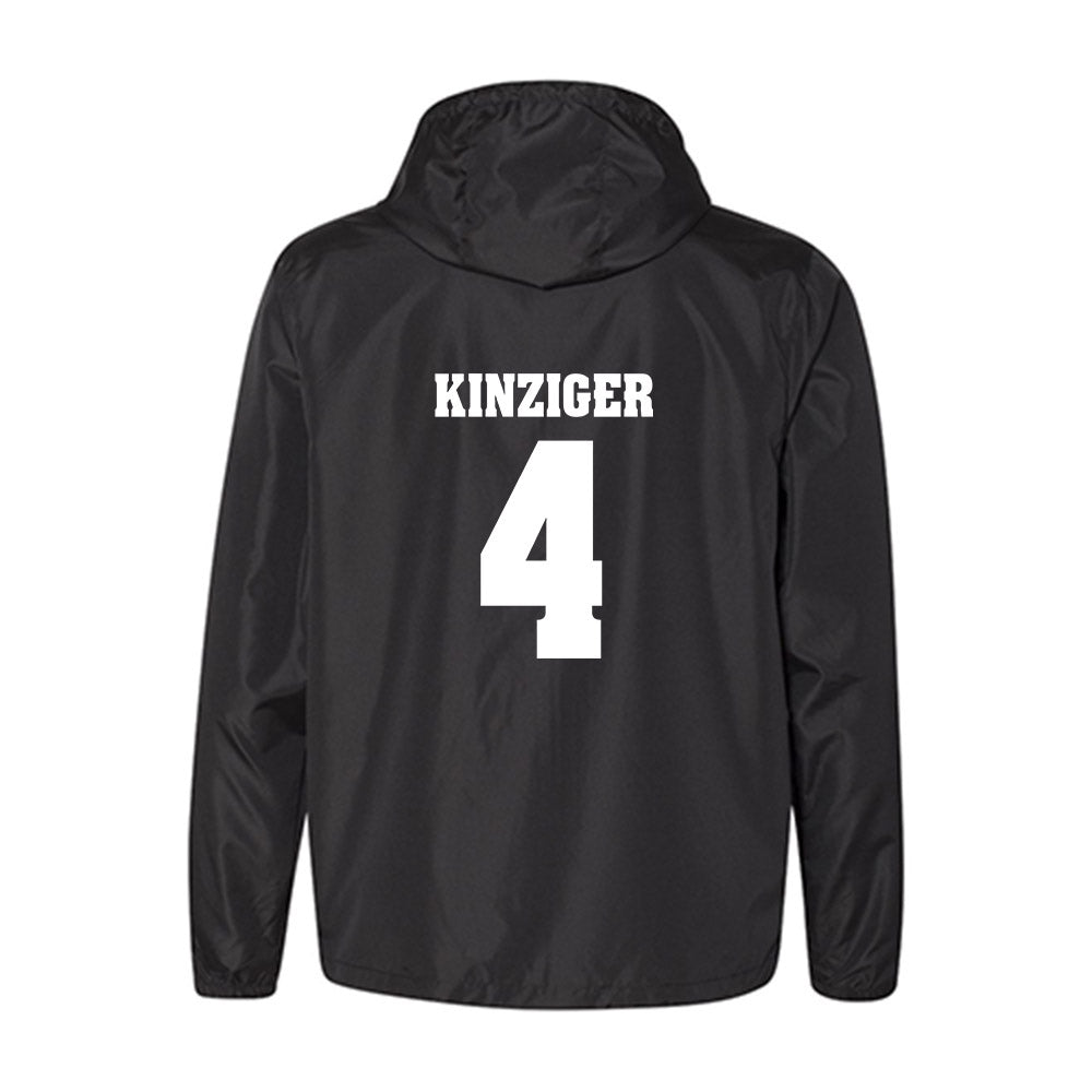 Wisconsin - NCAA Men's Basketball : Zach Kinziger - Classic Shersey Windbreaker-1