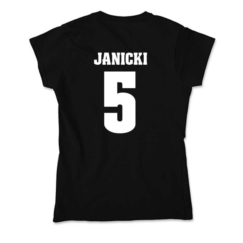 Wisconsin - NCAA Men's Basketball : Jack Janicki - Classic Shersey Soft Style Women’s T-Shirt-1