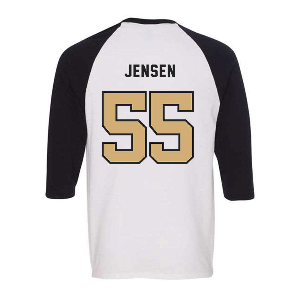 Vanderbilt - NCAA Baseball : Max Jensen - Raglan Quarter Sleeve T-Shirt-1