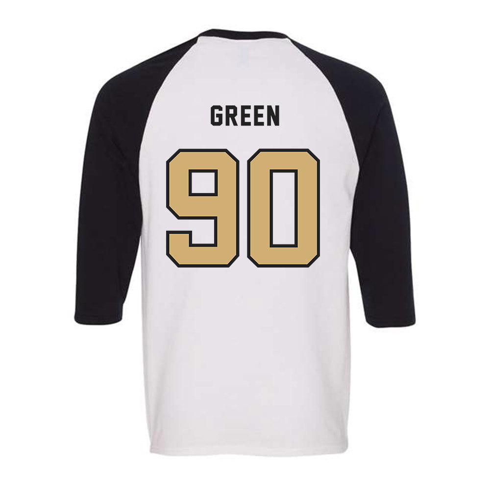 Vanderbilt - NCAA Baseball : Miller Green - Raglan Quarter Sleeve T-Shirt-1
