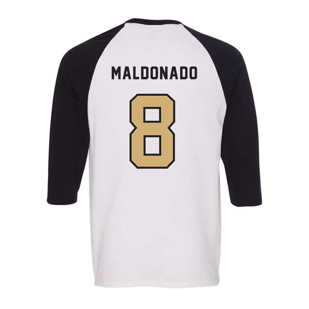Vanderbilt - NCAA Baseball : Chris Maldonado - Raglan Quarter Sleeve T-Shirt-1