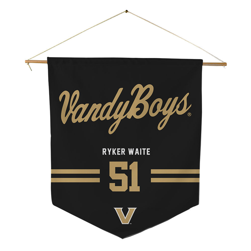 Vanderbilt - NCAA Baseball : Ryker Waite - Pennant - 18" x 21"-0