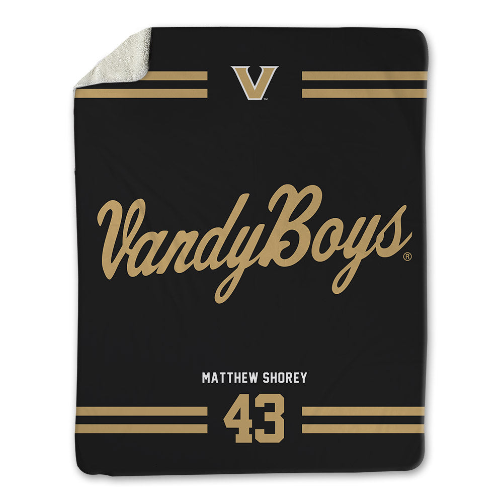Vanderbilt - NCAA Baseball : Matthew Shorey - Vandyboys Blanket-0