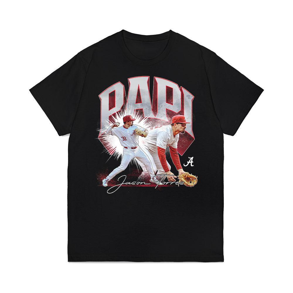 Alabama - NCAA Baseball : Jason Torres - Collage Premium T-Shirt-0
