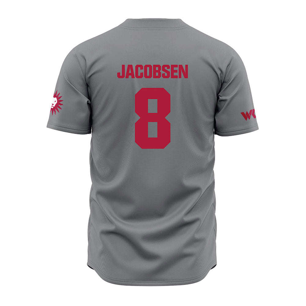 LMU - NCAA Baseball : Gavin Jacobsen - Grey Jersey-1