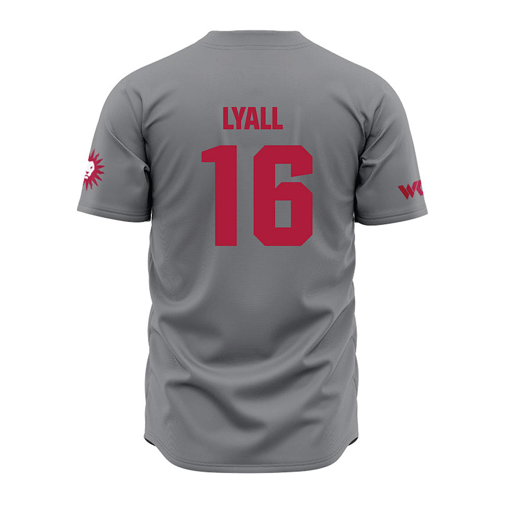 LMU - NCAA Baseball : Jake Lyall - Grey Jersey-1