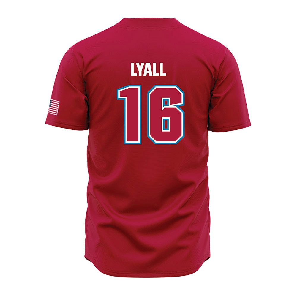 LMU - NCAA Baseball : Jake Lyall - Red Jersey-1