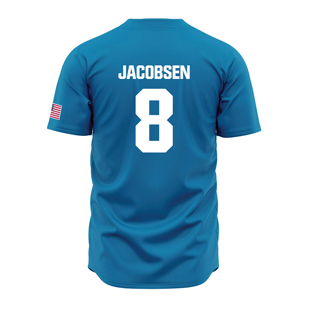 LMU - NCAA Baseball : Gavin Jacobsen - Blue Jersey-1