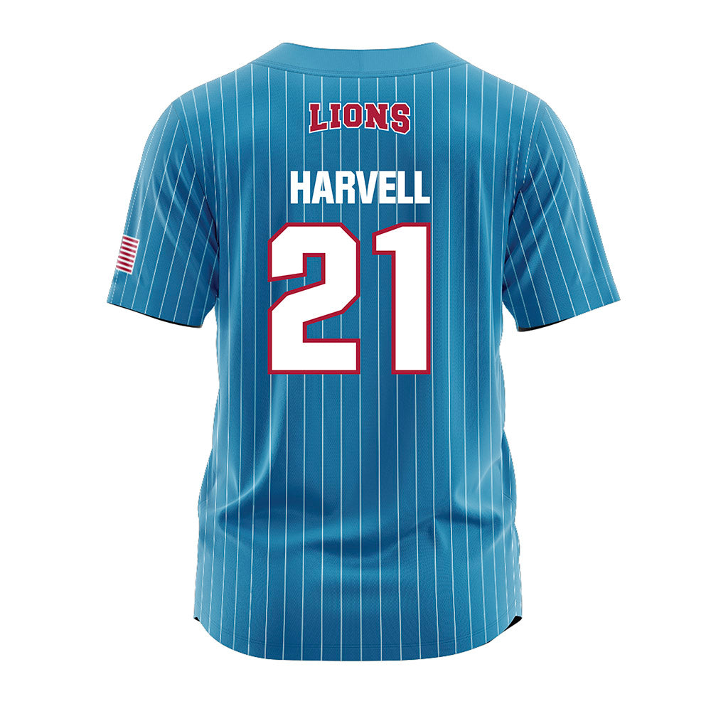 LMU - NCAA Softball : Sakora Harvell - Blue Jersey-1