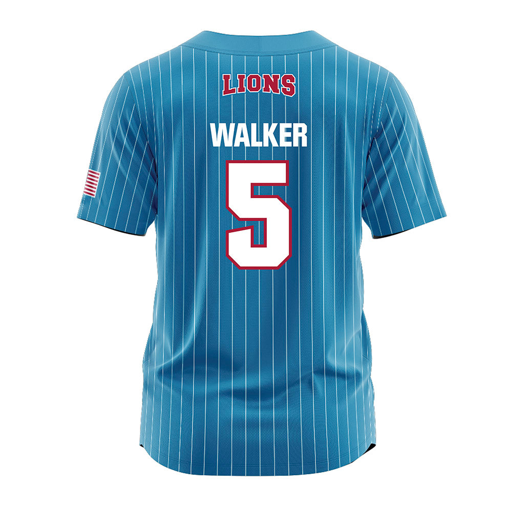 LMU - NCAA Softball : Taelor Walker - Blue Jersey-1