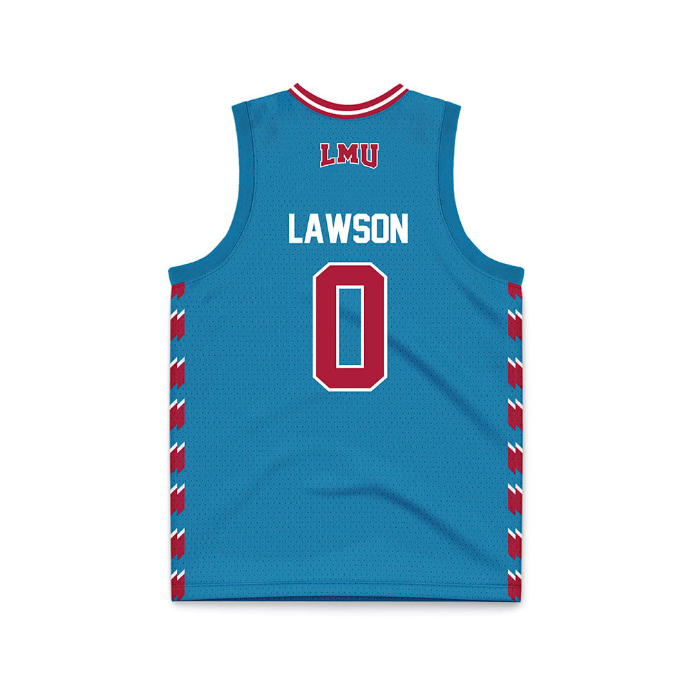 LMU - NCAA Women's Basketball : Jessenia Lawson - Blue Basketball Jersey-1