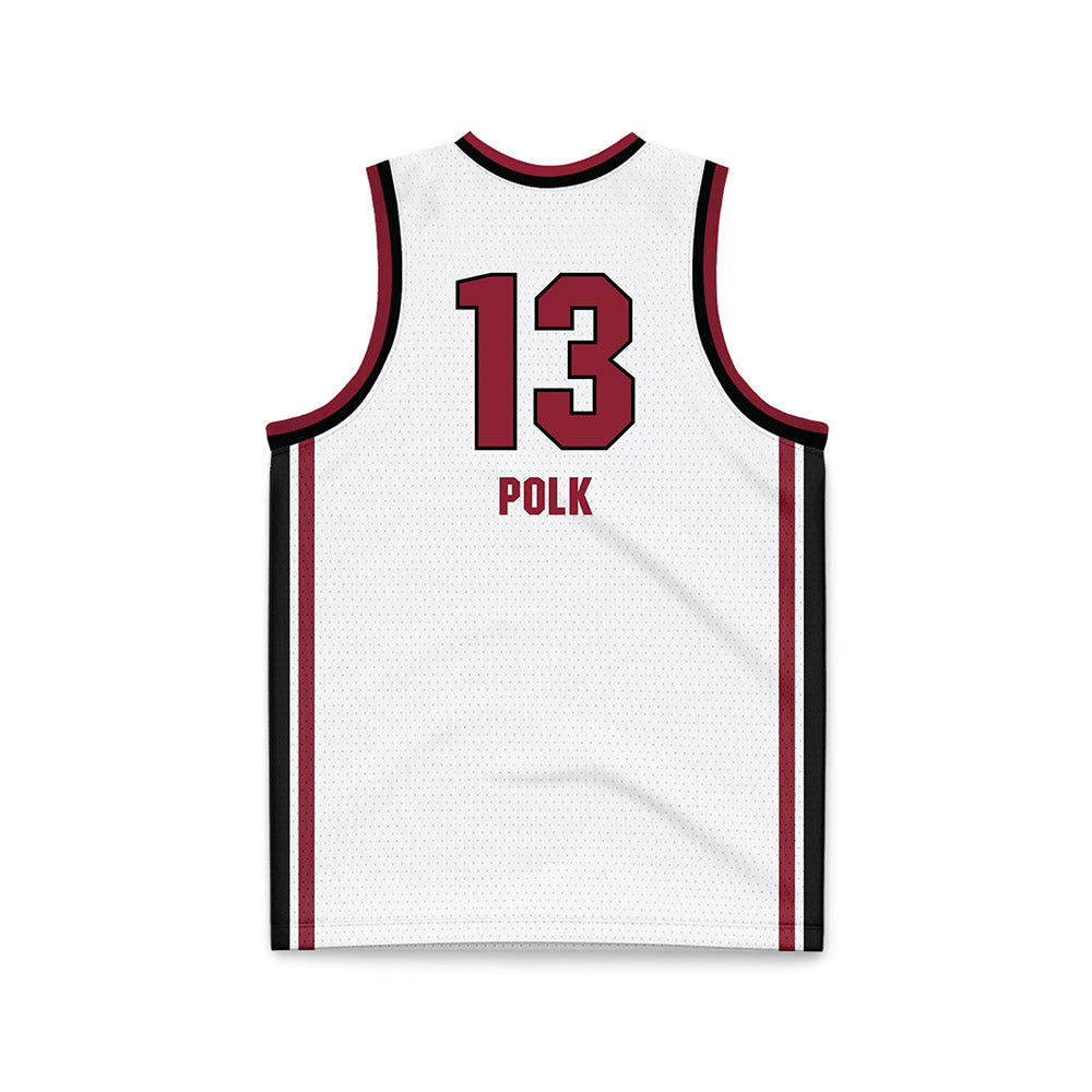 South Carolina - NCAA Men's Basketball : Grant Polk - White Basketball Jersey-1
