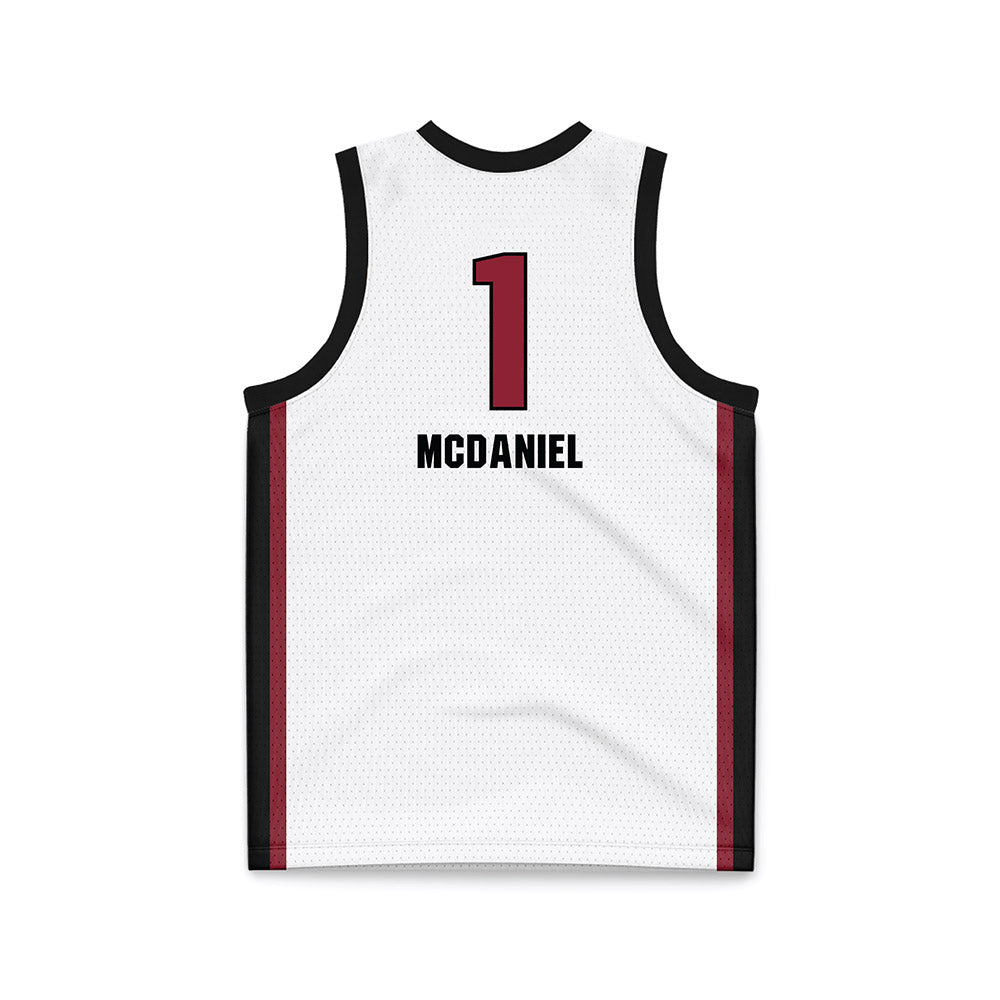 South Carolina - NCAA Women's Basketball : Maddy McDaniel - White Basketball Jersey-1