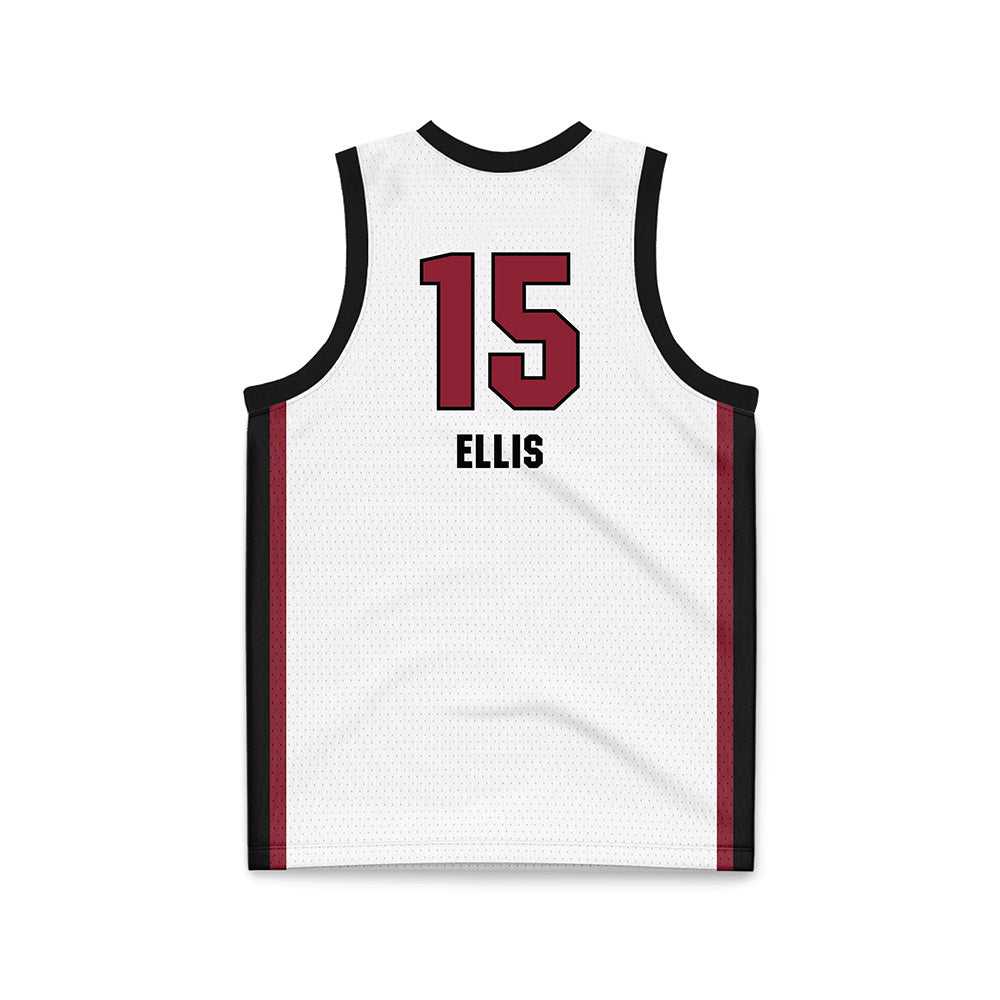 South Carolina - NCAA Men's Basketball : Eli Ellis - White Basketball Jersey-1