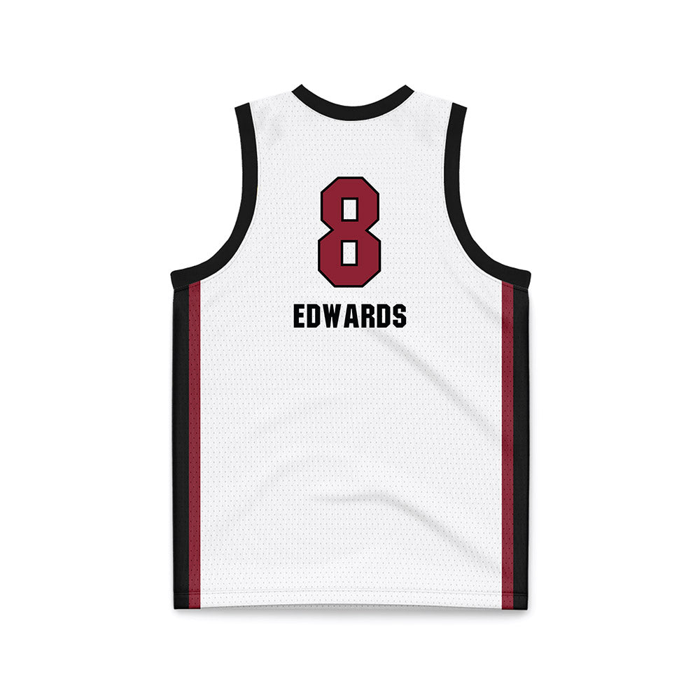 South Carolina - NCAA Women's Basketball : Joyce Edwards - White Basketball Jersey-1