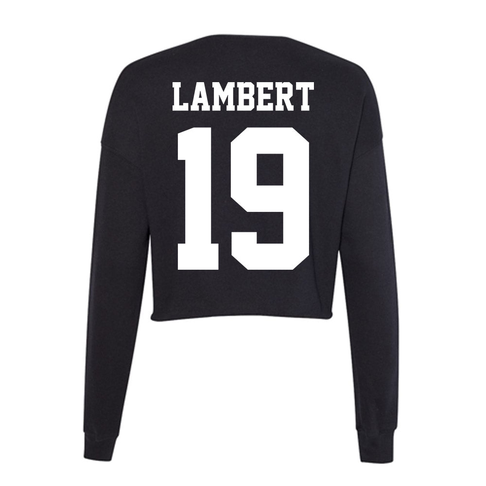Penn State - NCAA Football : Jack Lambert - Classic Shersey Women's Cropped Crew Fleece-1