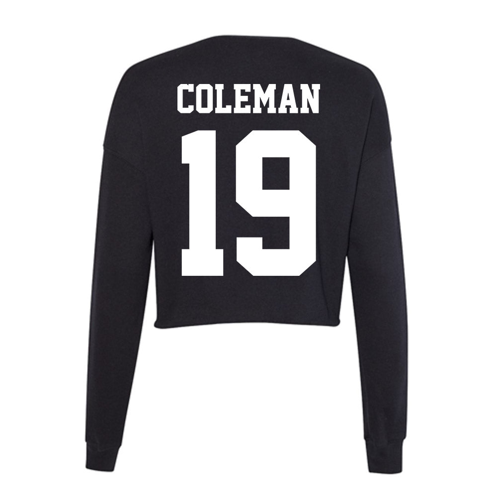 Penn State - NCAA Football : Chaz Coleman - Classic Shersey Women's Cropped Crew Fleece-1