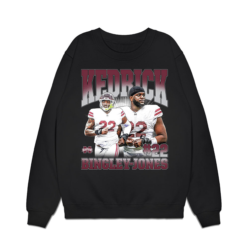 Mississippi State - NCAA Football : Kedrick Bingley-Jones - Collage Premium Crewneck Sweatshirt-0