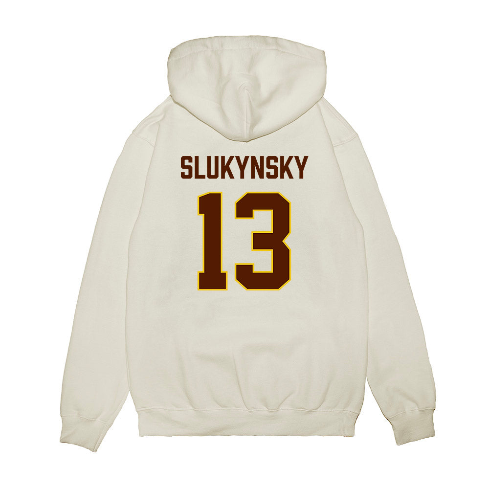 Western Michigan - NCAA Men's Ice Hockey : Grant Slukynsky - Replica Shersey Premium Hooded Sweatshirt-1