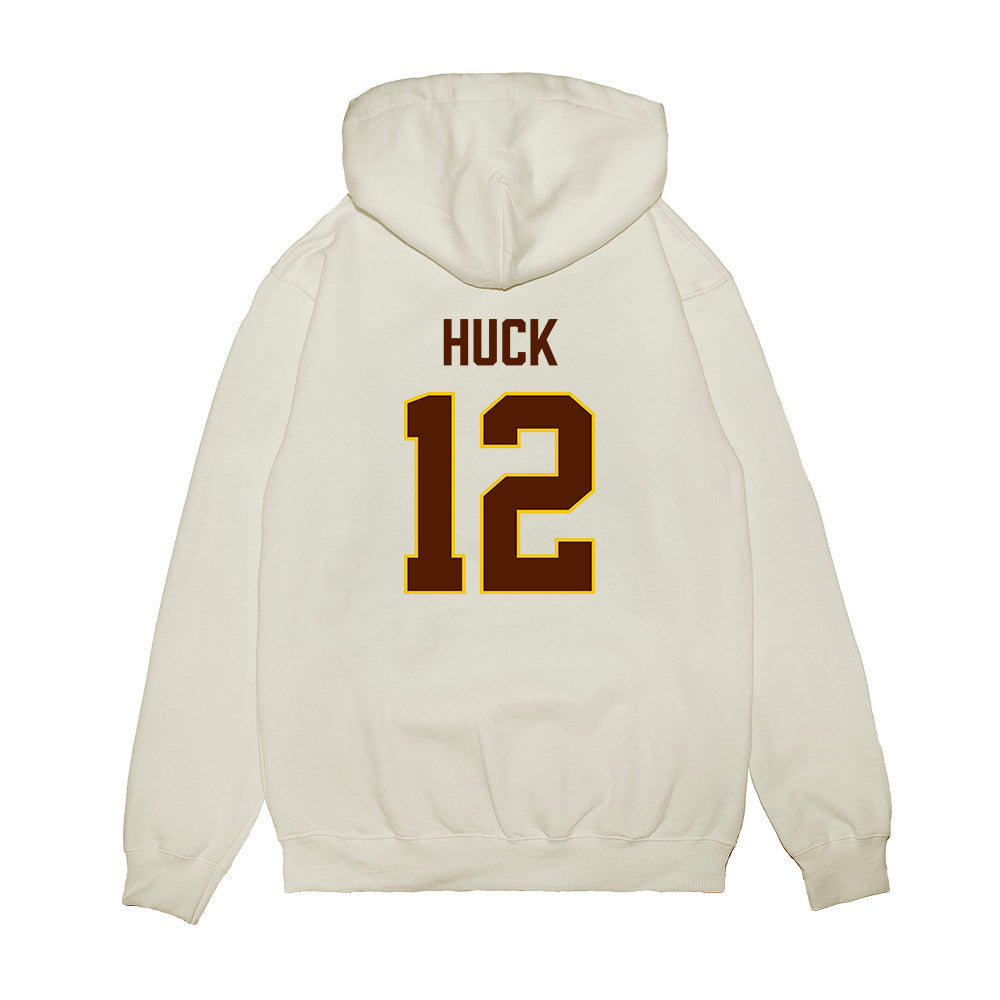 Western Michigan - NCAA Men's Ice Hockey : Samuel Huck - Replica Shersey Premium Hooded Sweatshirt-1