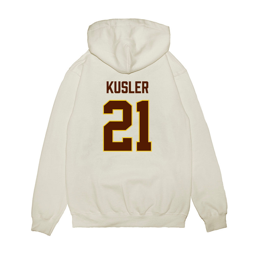 Western Michigan - NCAA Men's Ice Hockey : Ryan Kusler - Replica Shersey Premium Hooded Sweatshirt-1