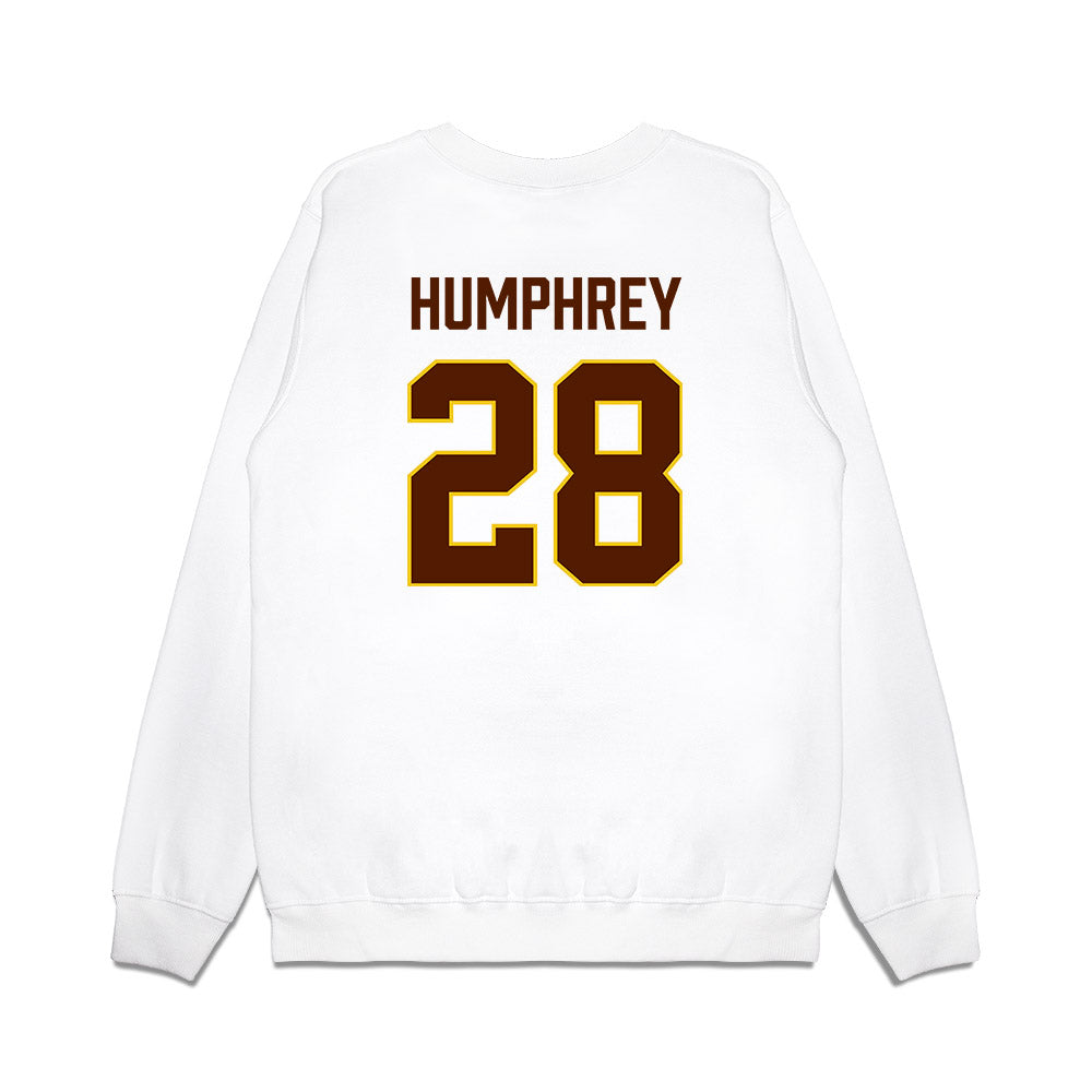 Western Michigan - NCAA Men's Ice Hockey : Ryan Humphrey - Replica Shersey Premium Crewneck Sweatshirt-1