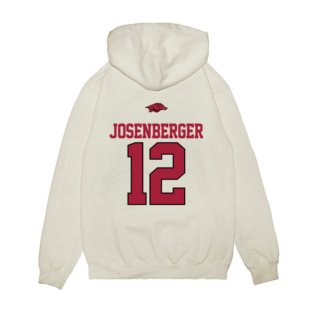 Arkansas - NCAA Baseball : Tavian Josenberger - USA Premium Hooded Sweatshirt-1